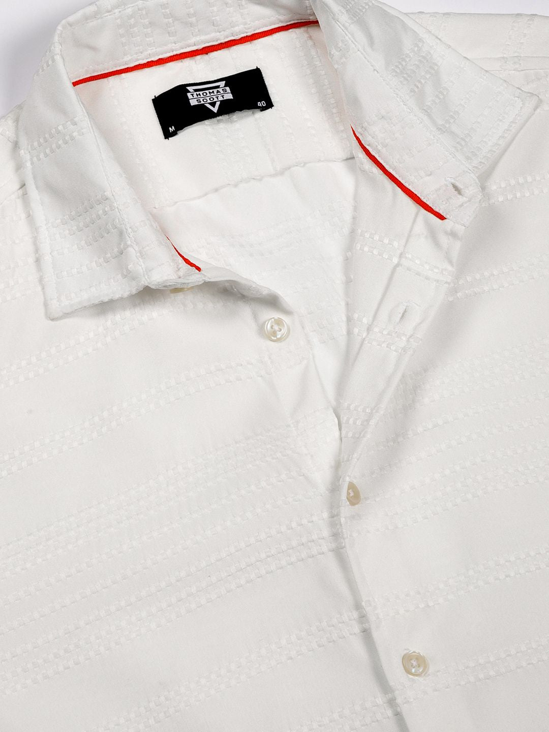 Thomas Scott Men Premium Slim Fit Opaque Casual Shirt