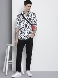 The Indian Garage Co Men Slim Fit Opaque Printed Party Shirt