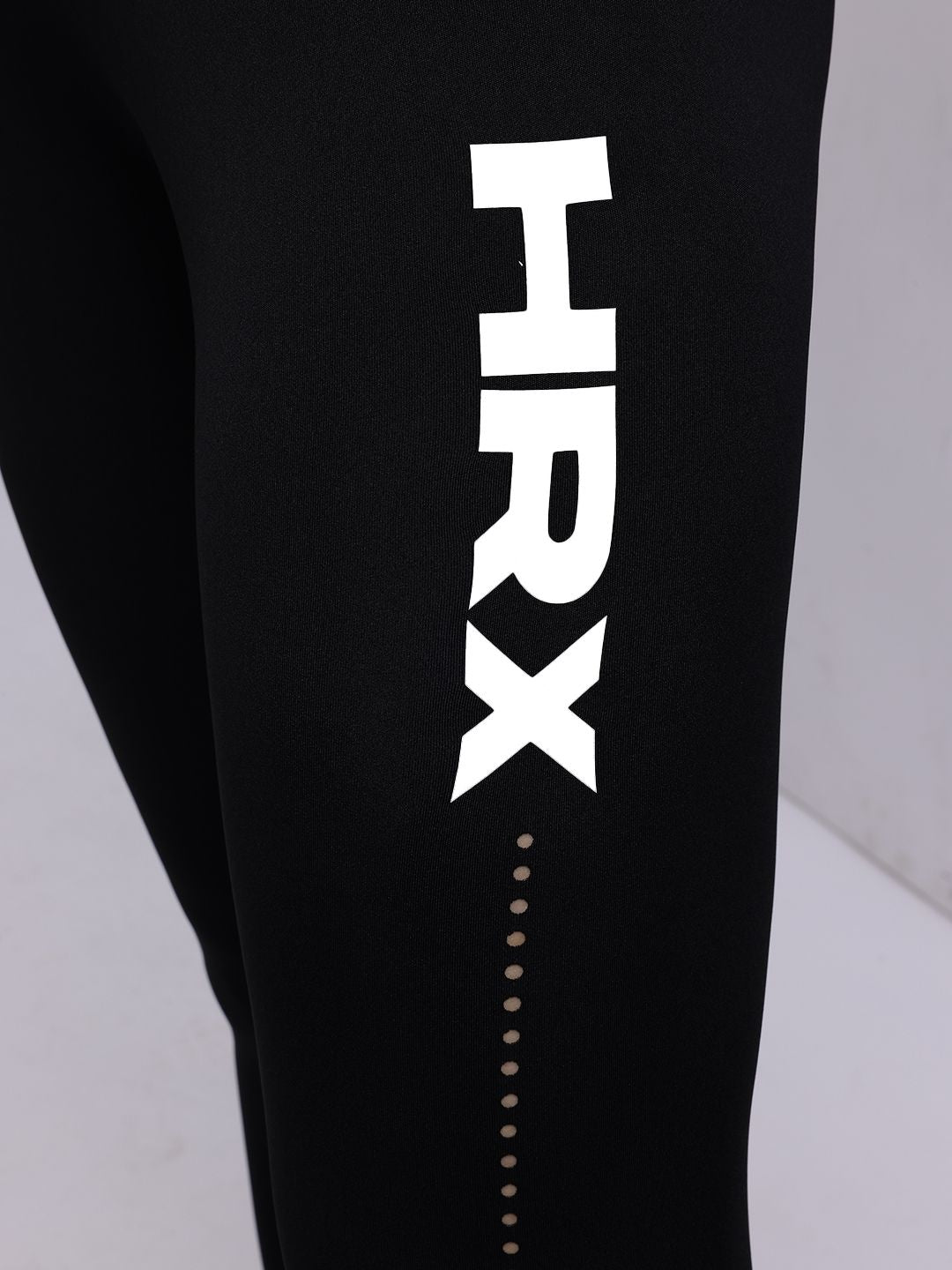 HRX by Hrithik Roshan Women Brand Logo Print Mid-Rise Cropped Running Tights