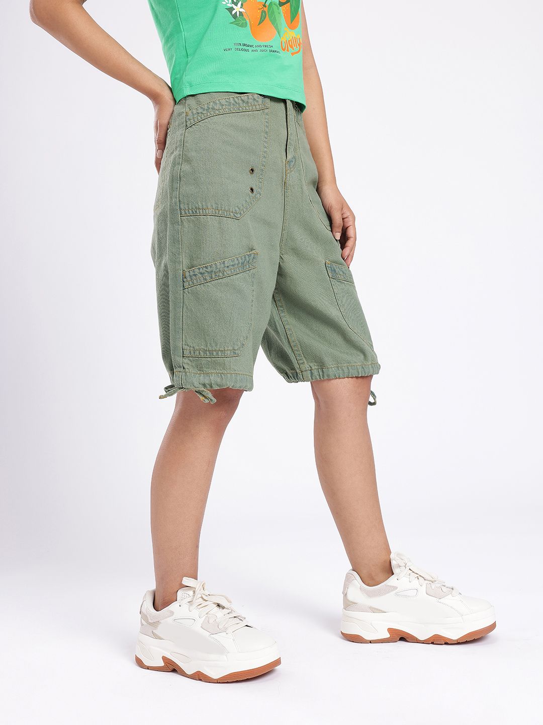 DressBerry Women Urban Savvy Cargo Style Shorts