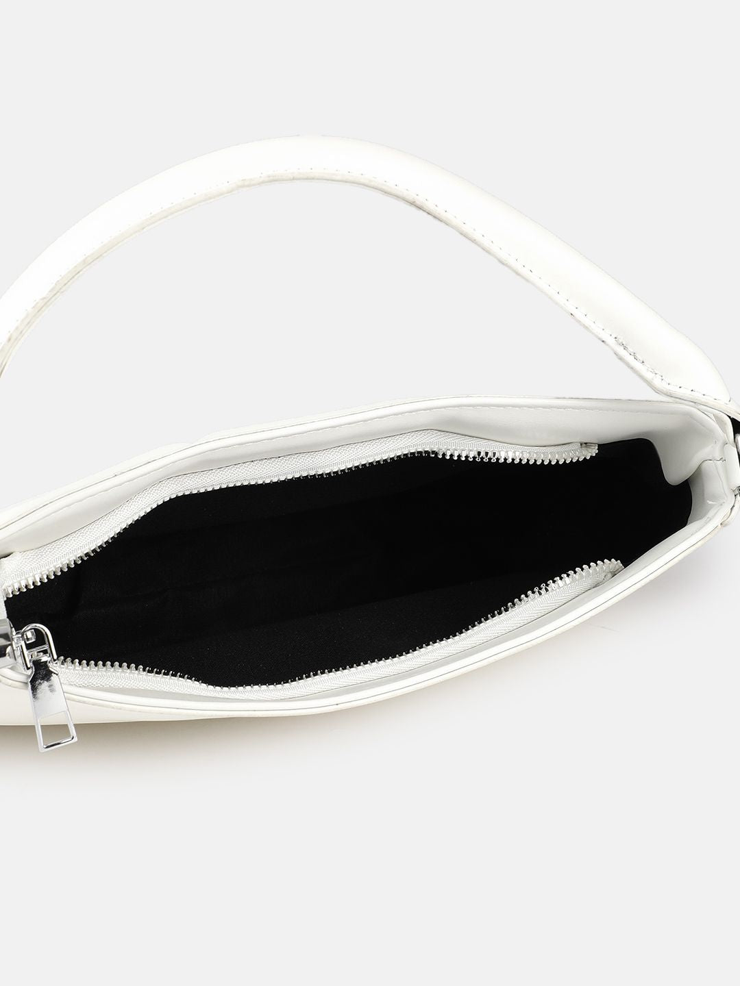 DressBerry Self Striped Structured Handheld Bag
