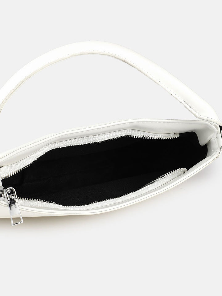 DressBerry Self Striped Structured Handheld Bag
