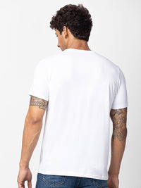 SPYKAR Men Typography Printed Slim Fit Cotton T-shirt