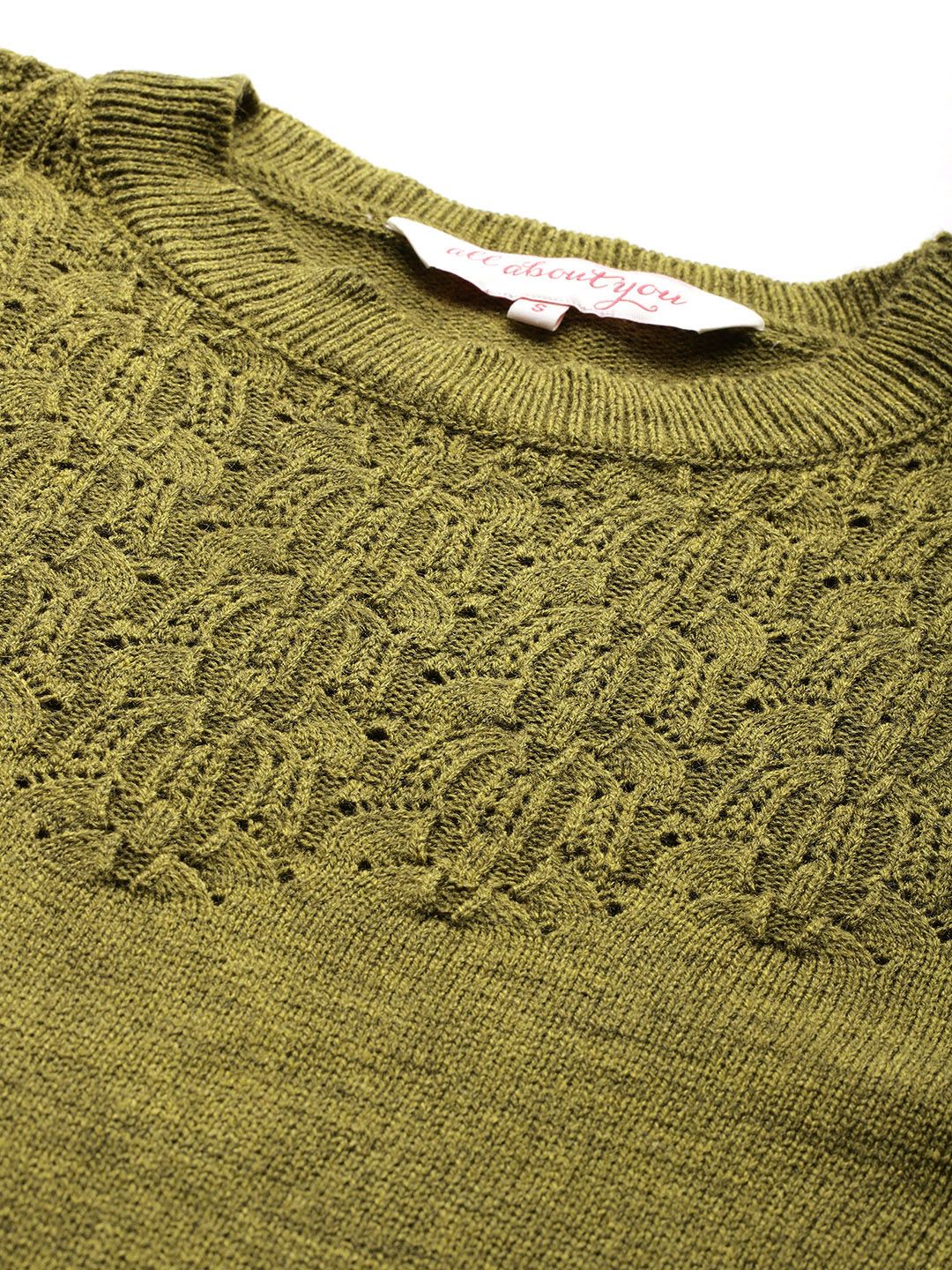 all about you Self Design Sweater