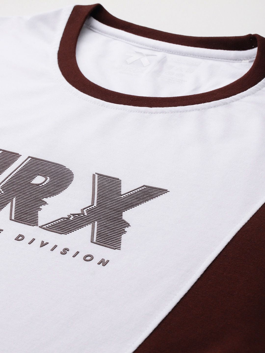HRX by Hrithik Roshan Colourblocked & Brand Logo Print Lifestyle T-shirt