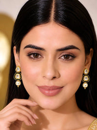 PANASH Teardrop Shaped Drop Earrings