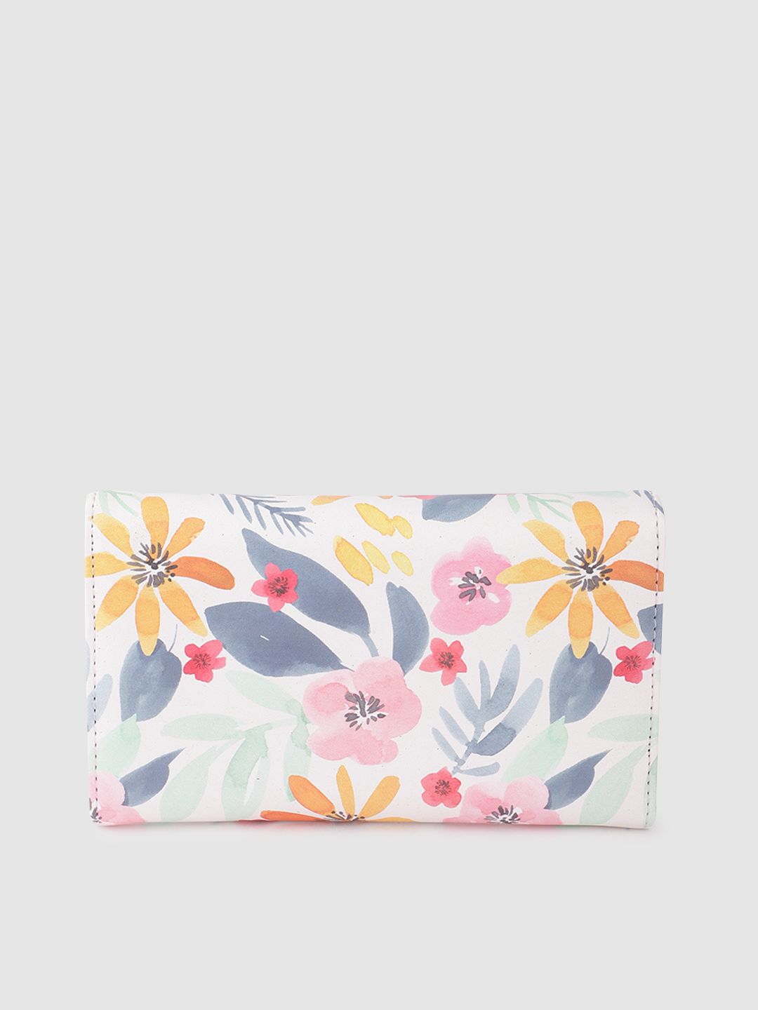 Lino Perros Women Floral Printed Three Fold Wallet