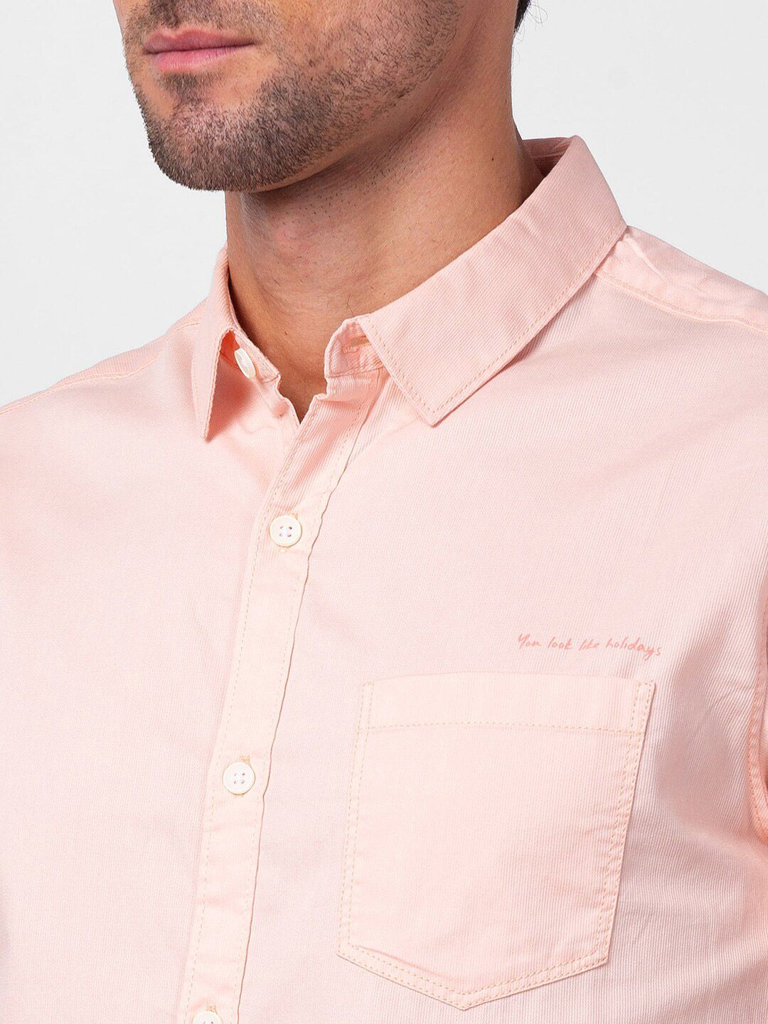 SPYKAR Men Classic Slim Fit Cotton Casual Shirt