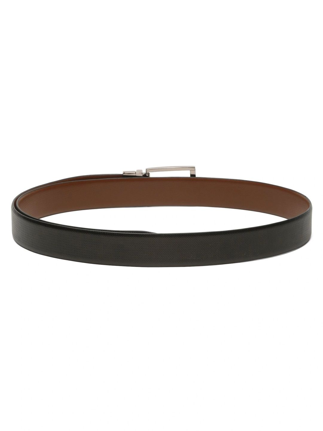 Teakwood Leathers Men Textured Leather Reversible Belt