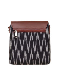 ZOUK Geometric Printed Structured Sling Bag