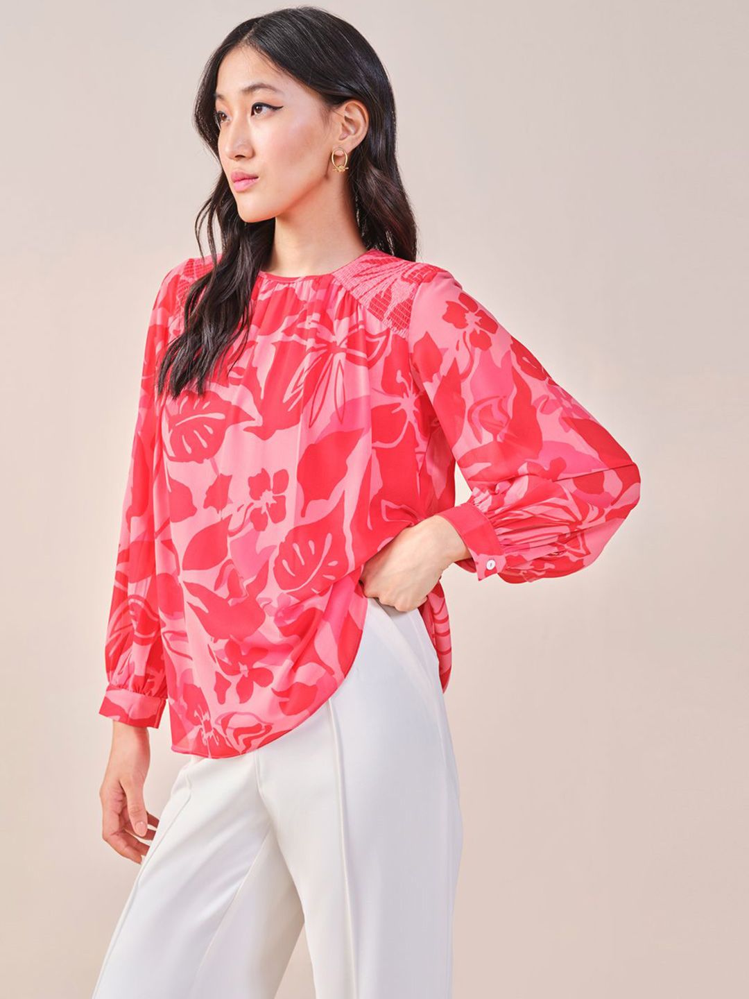 AND Floral Printed Top