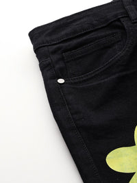 DressBerry Women Bootcut Cut Floral Printed Stretchable Jeans