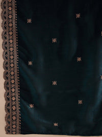 Indo Era Ethnic Motifs Embroidered Regular Thread Work Striaght Kurta Set