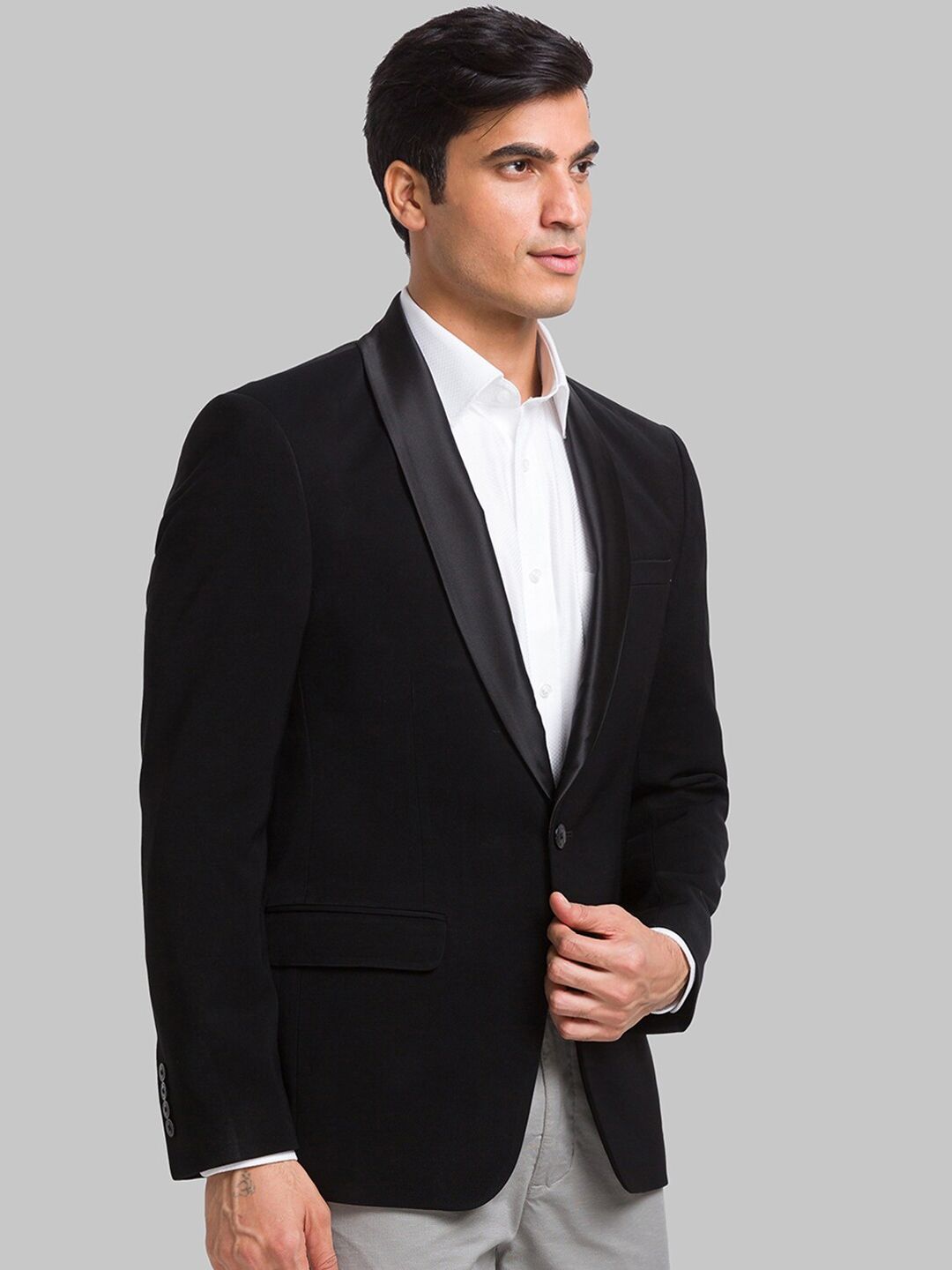 Park Avenue Super Slim-Fit Single-Breasted Blazer