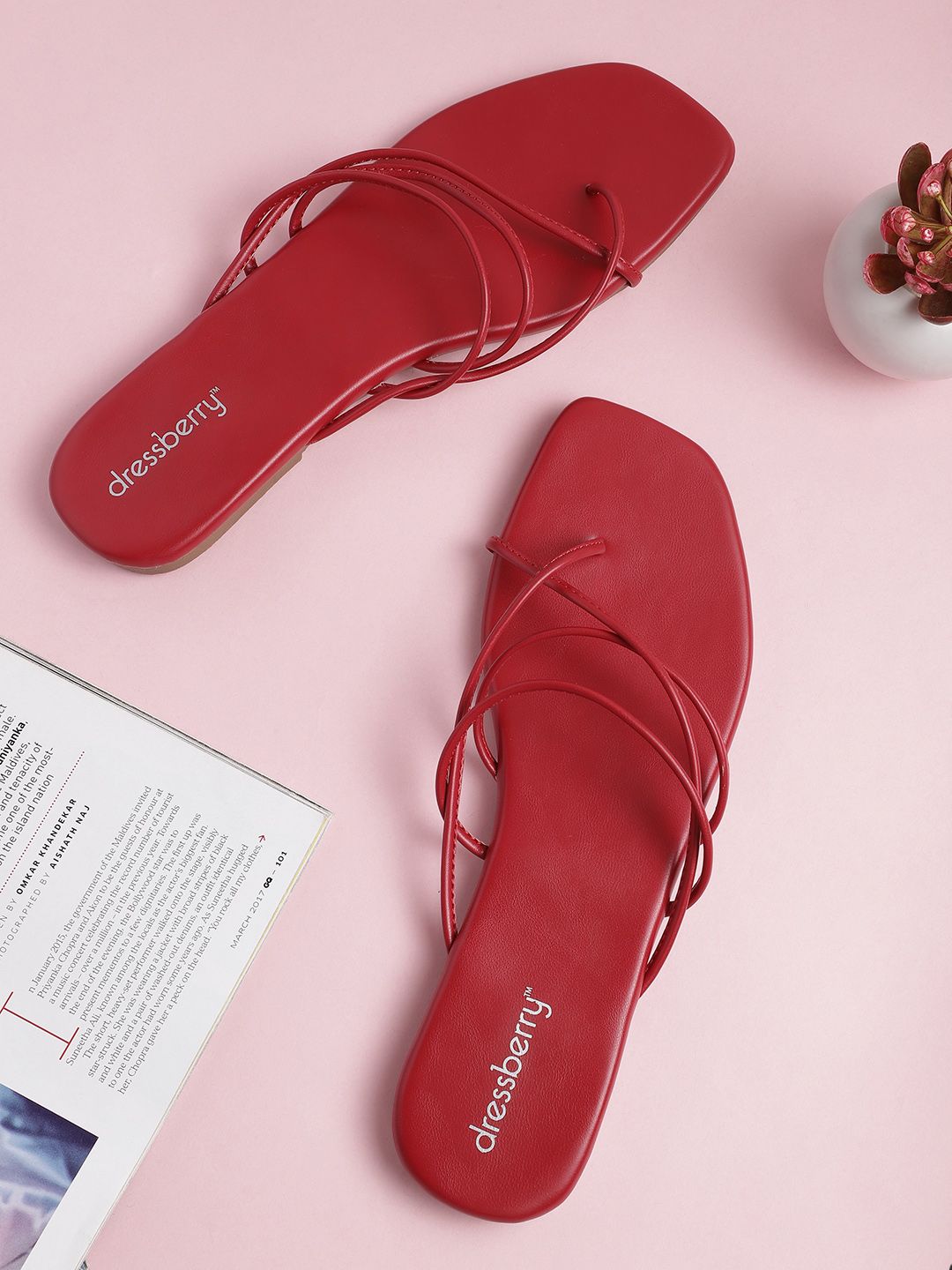 DressBerry Women Solid Open Toe Flats