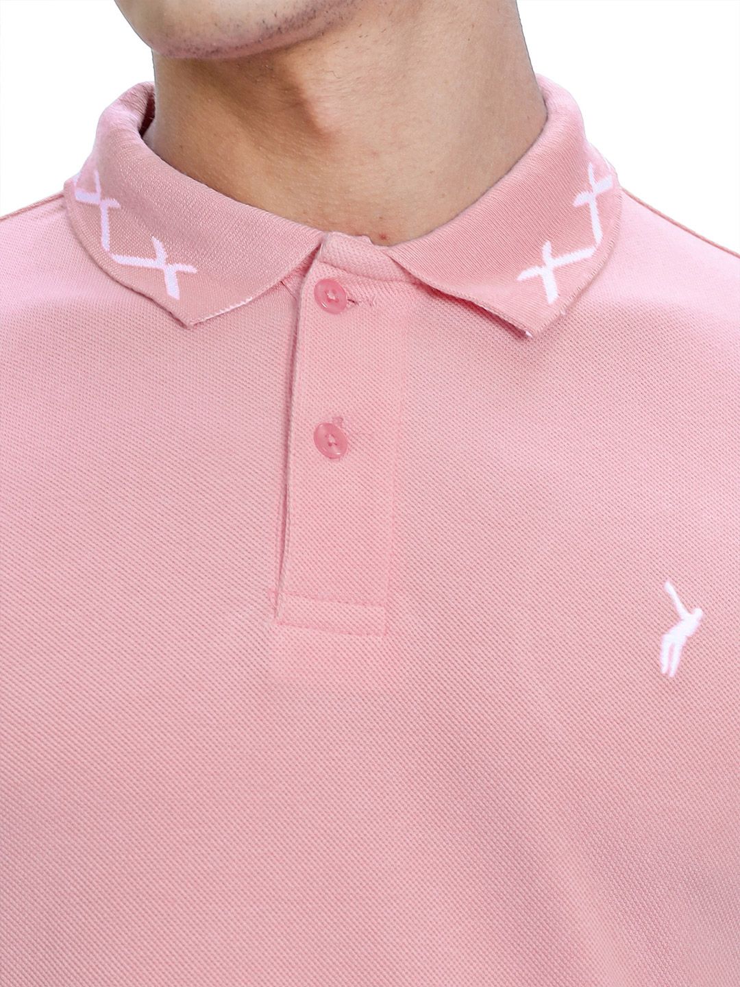 Thomas Scott Men Solid Polo Collar Cotton Slim Fit T-shirt