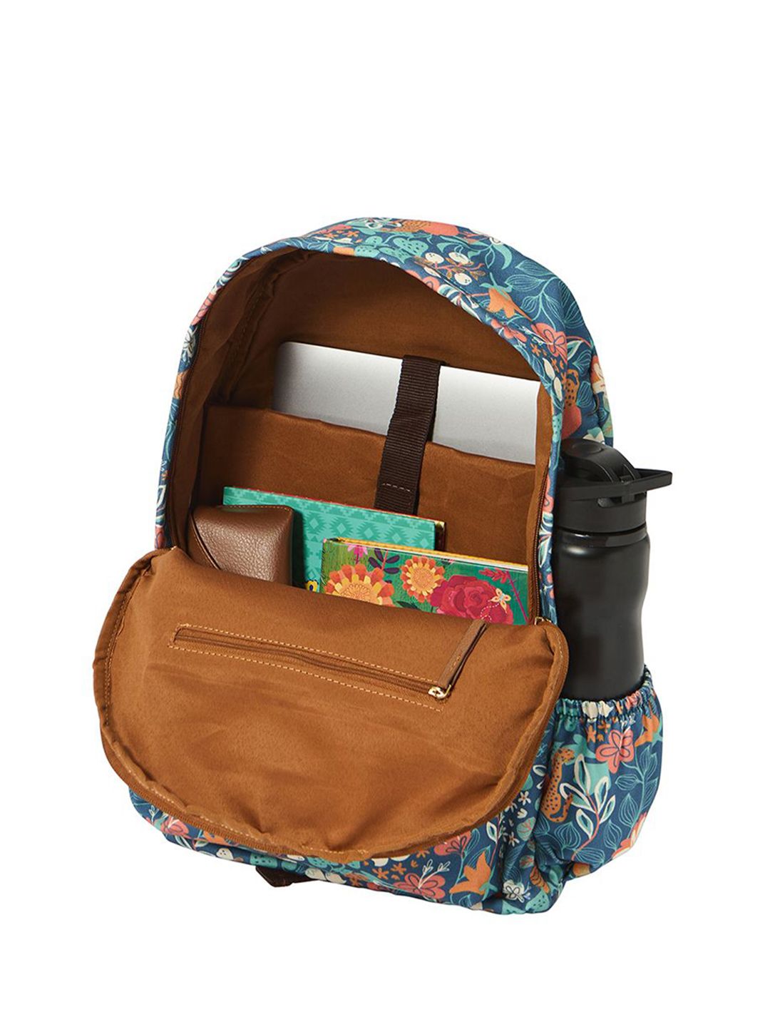 TEAL BY CHUMBAK Women Up To 15 Inch Laptop Ergonomic Graphic Backpack