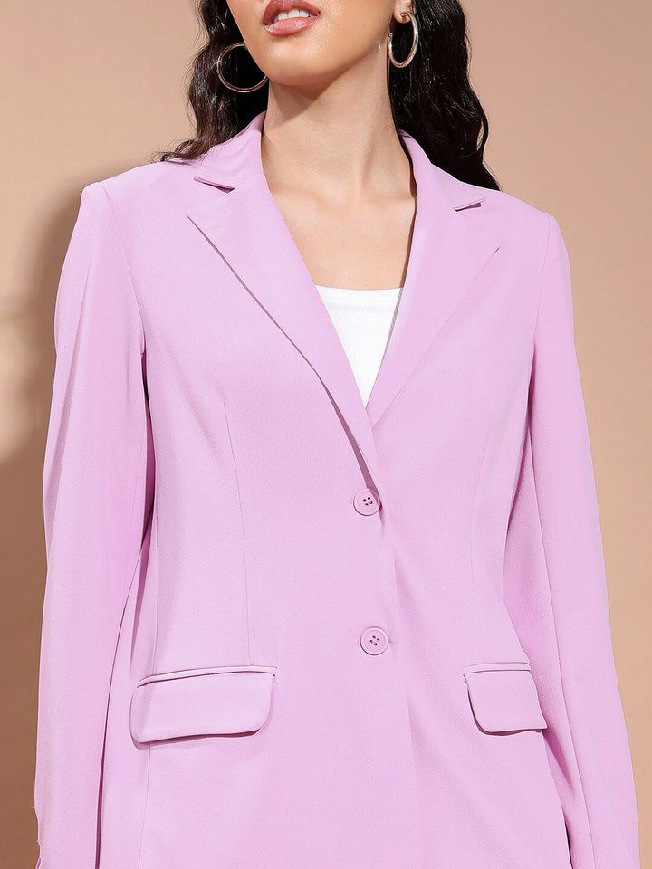 Tokyo Talkies Classic Blazer With Straight Pant Co-Ords
