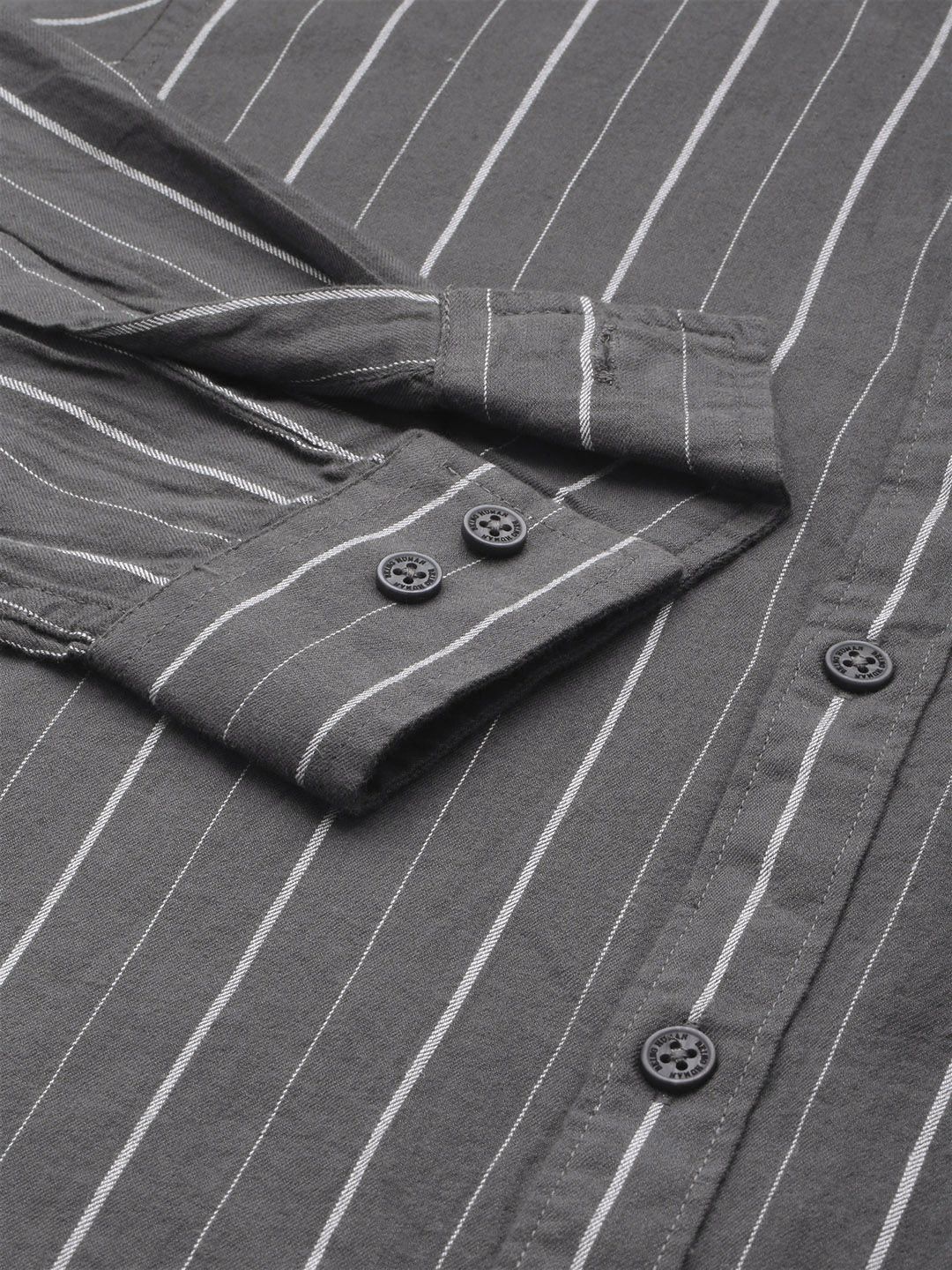 Being Human Pure Cotton Slim Fit Striped Casual Shirt