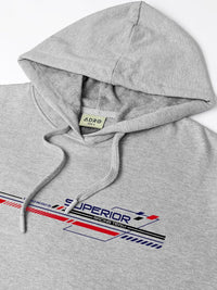 ADRO Men Printed Hooded Sweatshirt