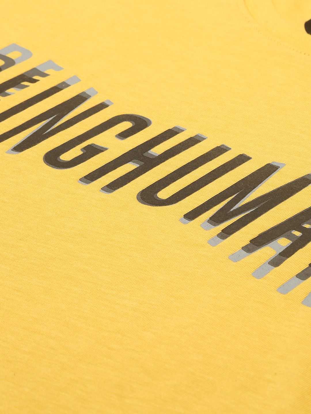 Being Human Typography Printed Pure Cotton T-shirt