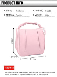 Cortina Pink Water Resistant Makeup Organiser