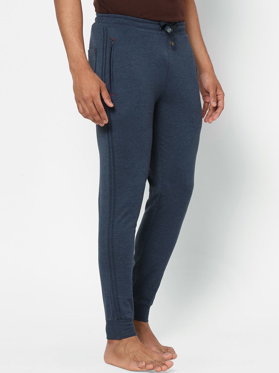 Sweet Dreams Men Navy Blue Mid Rise Cotton Lounge Joggers