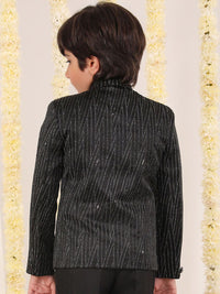 Vastramay Boys Reka Bentuk Diri Sendiri Breasted Slim-Fit Blazer