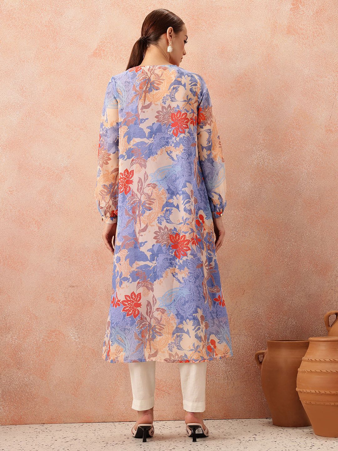 all about you Women Floral Printed Kurta