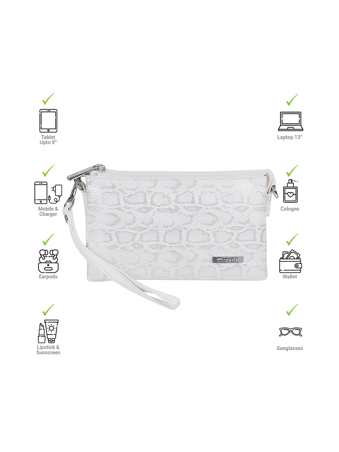 Metro Textured Wrist Loop Purse