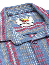 The Indian Garage Co Relaxed Fit Self Striped Pure Cotton Casual Shirt