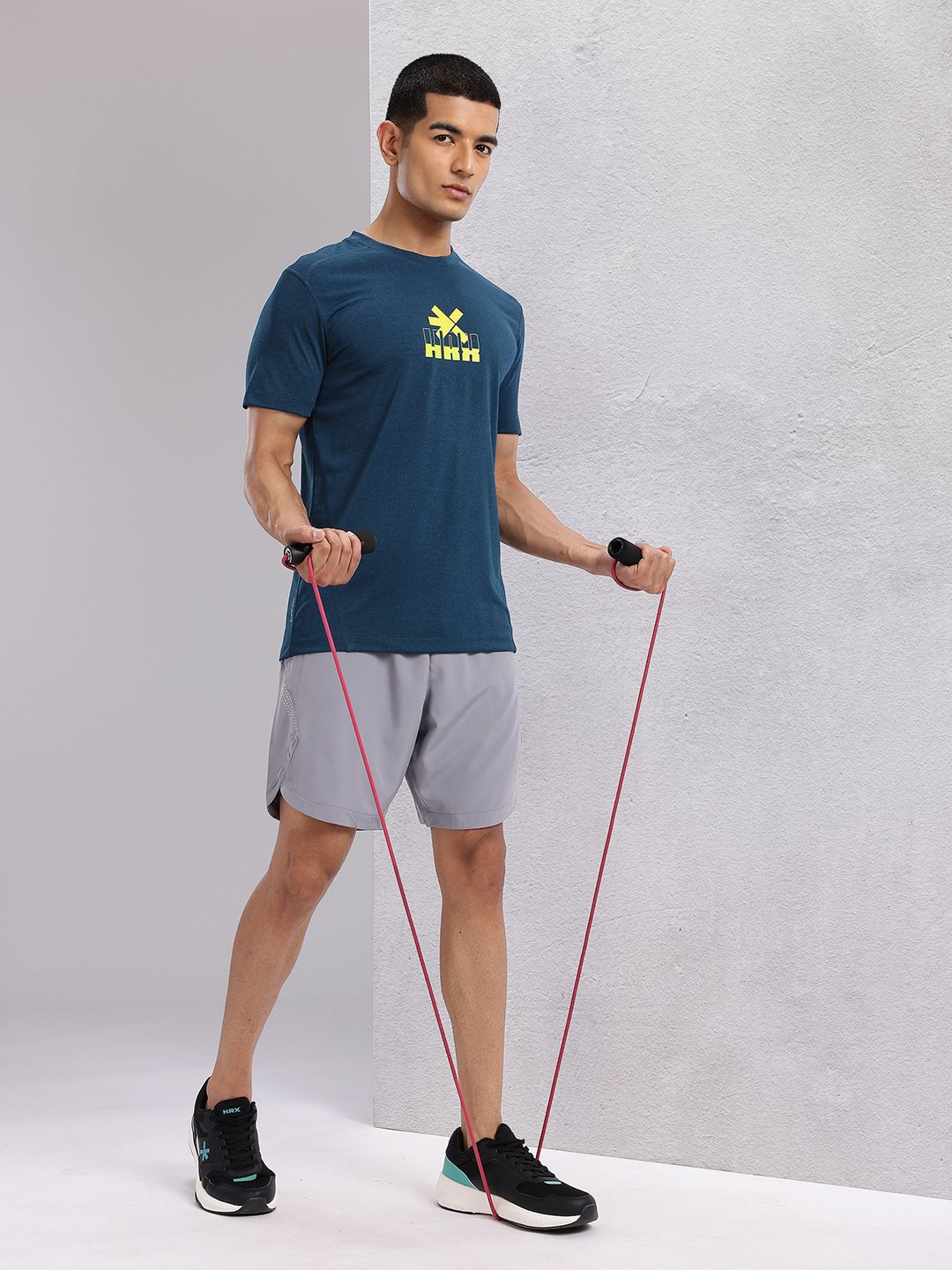 HRX by Hrithik Roshan Men Brand Logo Printed Rapid-Dry Training T-shirt