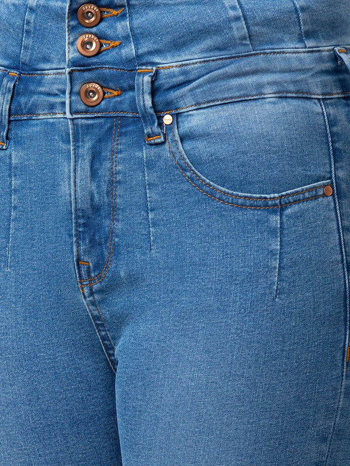 SPYKAR Women Cotton Skinny Fit Mid-Rise Jeans