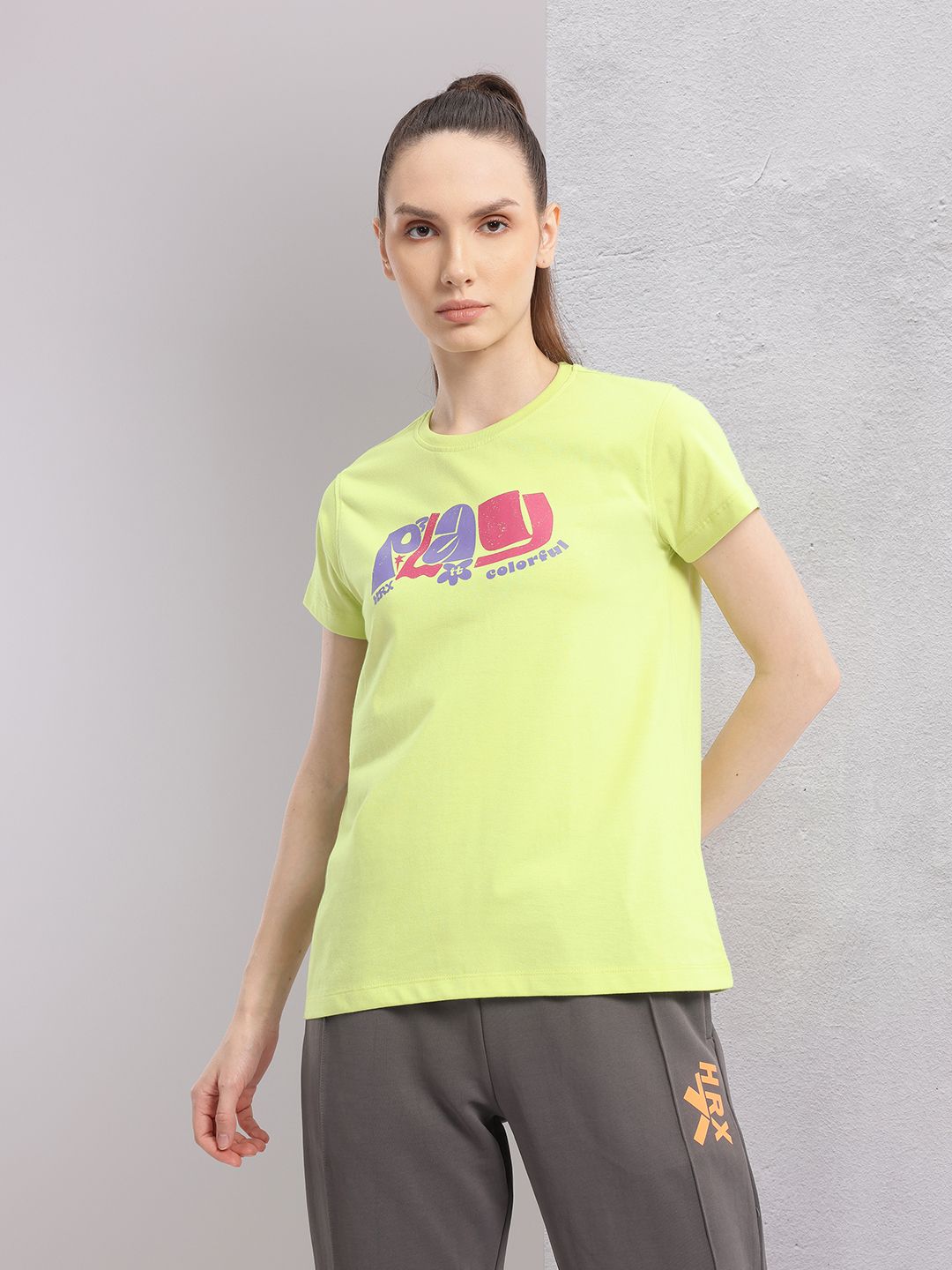 HRX by Hrithik Roshan Women Typography Printed T-shirt