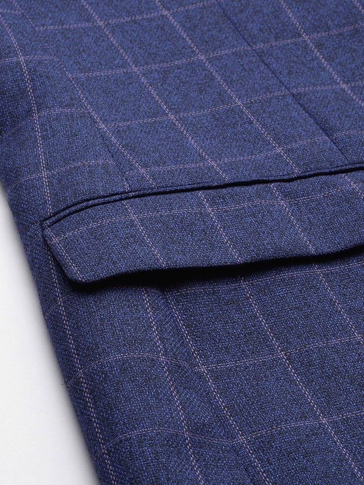 Raymond Checked Single Breasted Formal Blazer