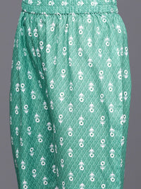 Varanga Women Floral Printed Regular Kurta with Trousers