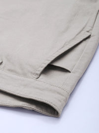 Difference of Opinion Men Solid Ankle-Length Chinos Trousers
