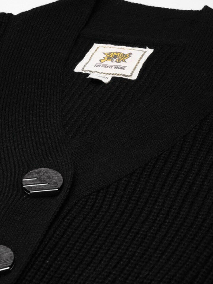 Campus Sutra Reka Bentuk Diri Kabel Knit Cardigan