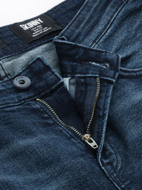 SPYKAR Men Skinny Fit Low-Rise Heavy Fade Stretchable Jeans