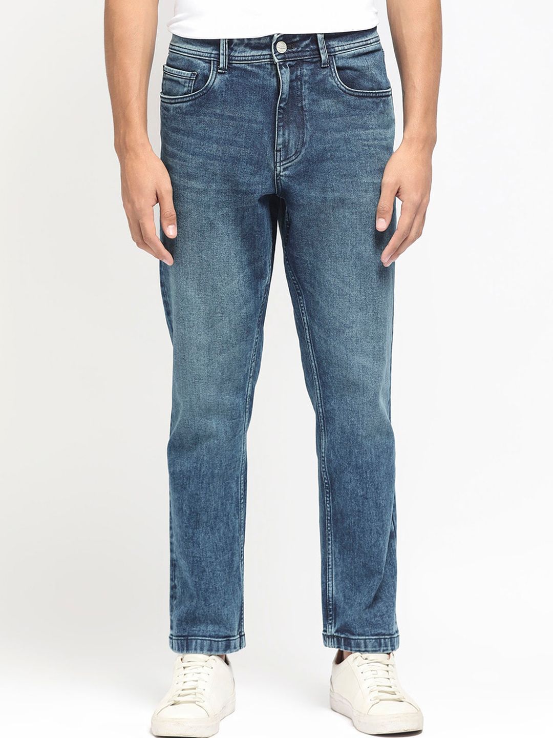 RARE RABBIT Men Polin Regular Fit Cotton Jeans