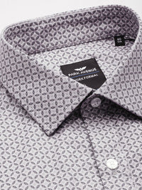 Park Avenue Slim Fit Opaque Geometric Printed Formal Shirt