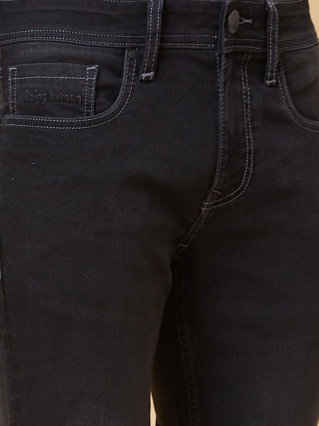 Being Human Men Skinny Fit Mid-Rise Comfort Jeans