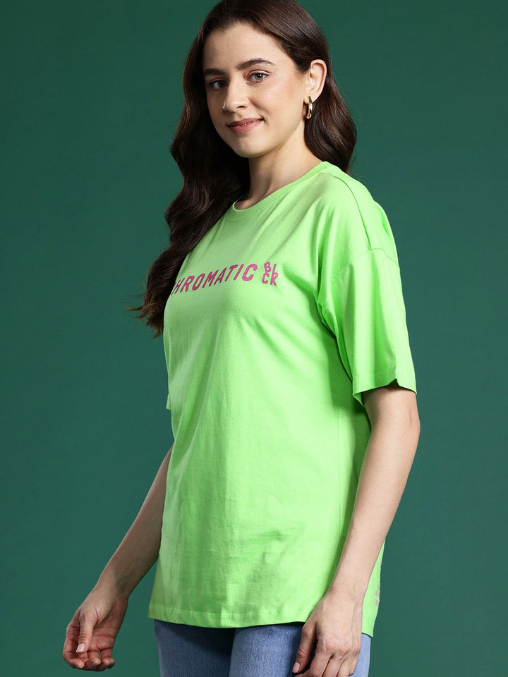 DressBerry Women Printed Pure Cotton T-shirt