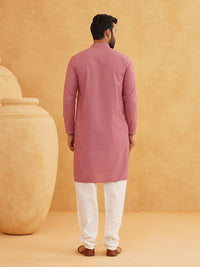 SOJANYA Geometric Embroidered Thread Work Cotton Straight Kurta