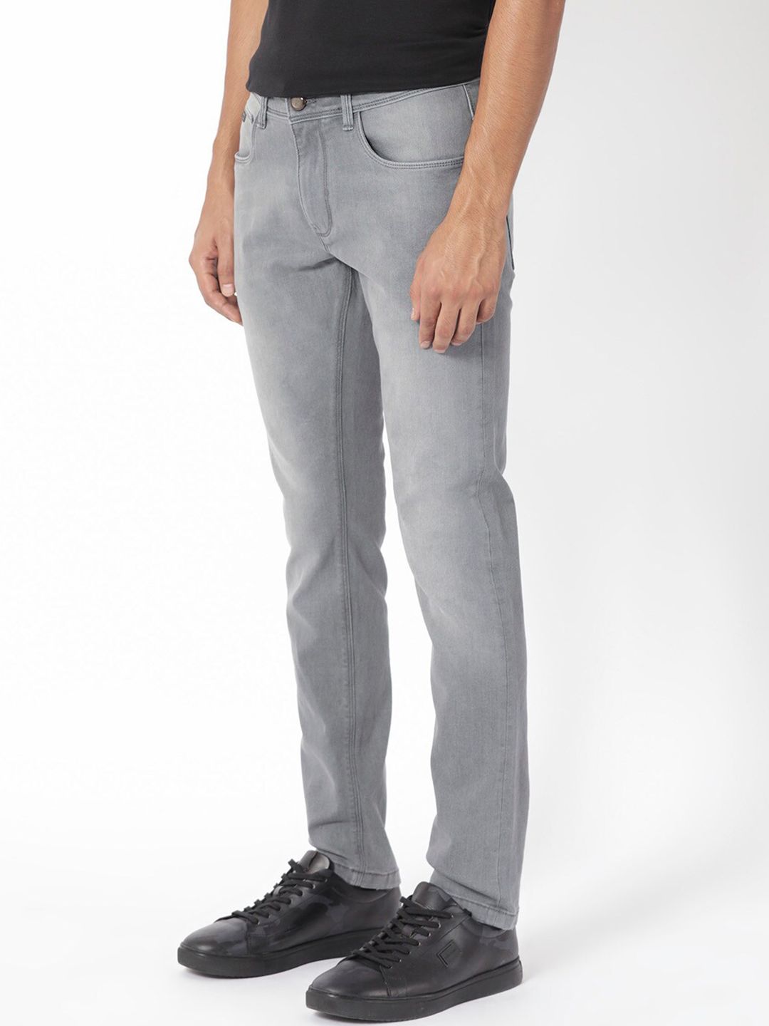 RARE RABBIT Men Toulouse Slim Fit Mid-Rise Cotton Jeans