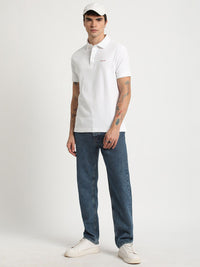 THE BEAR HOUSE Polo Collar Slim Fit Pure Cotton T-shirt