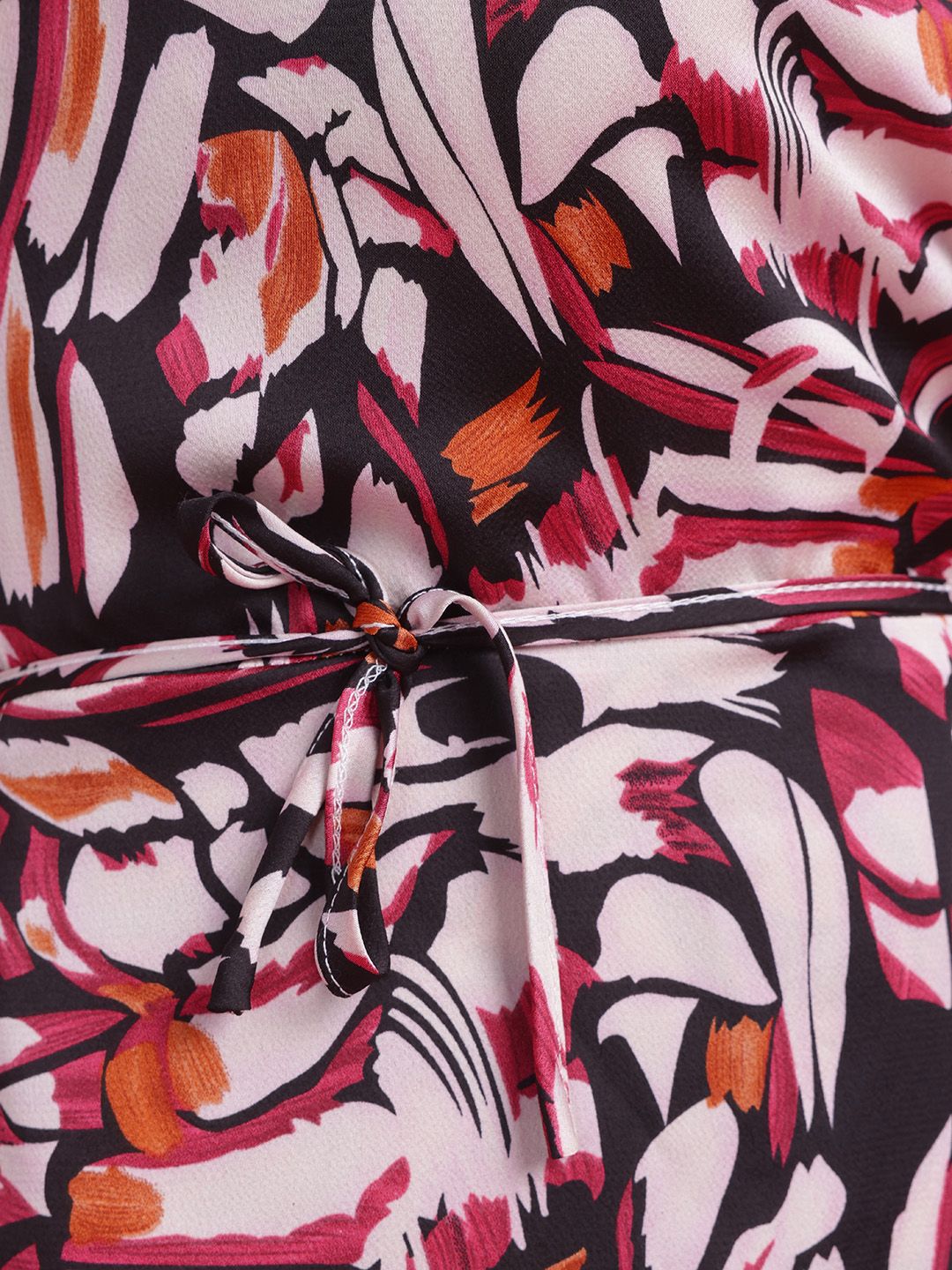 DressBerry Abstract Print Wrap Mini Dress