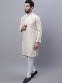 SOJANYA Kurta Biasa Bersulam dengan Piyama & Jaket Nehru