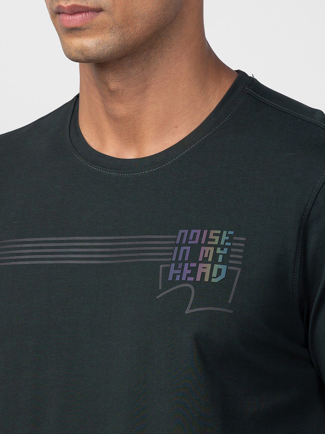 SPYKAR Men Printed Round Neck Slim Fit T-shirt