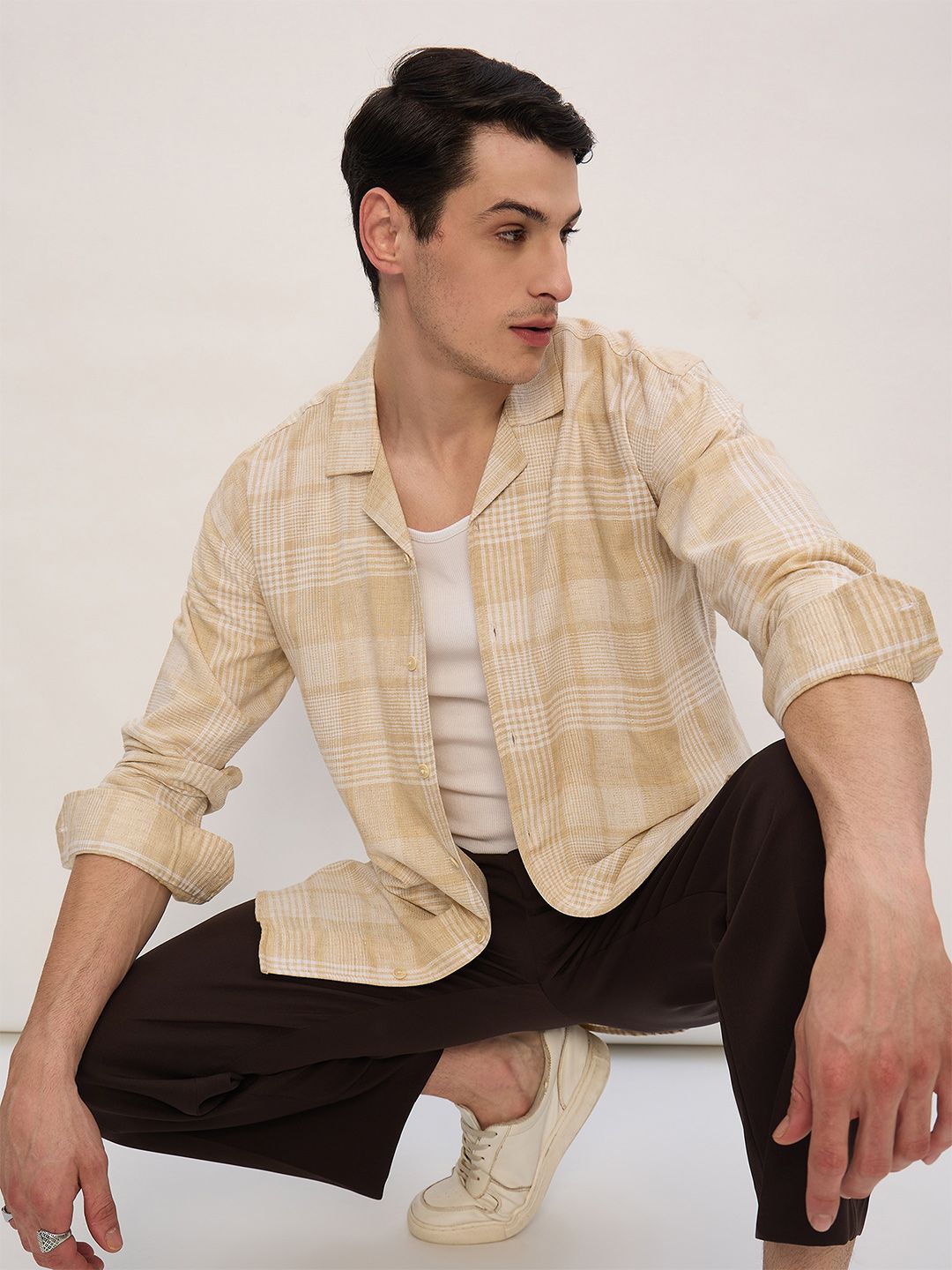 Oversized Checkered Shirt